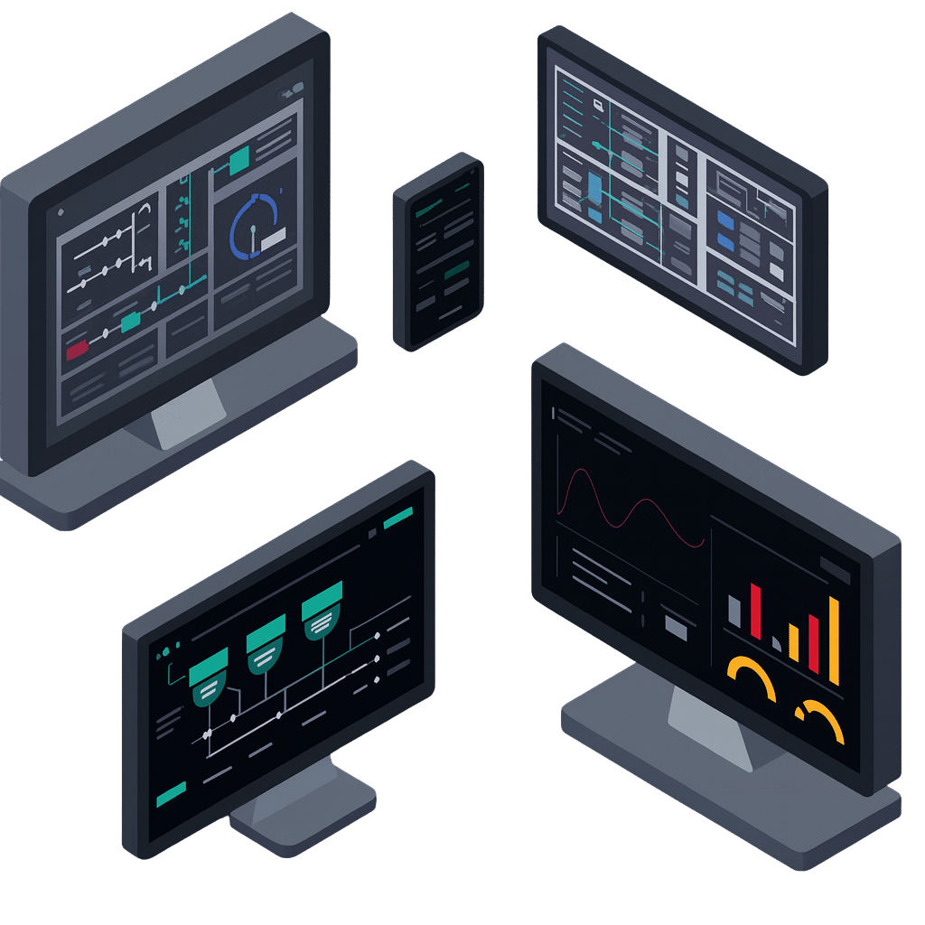 Monitore für SCADA-Systeme Substation Automation