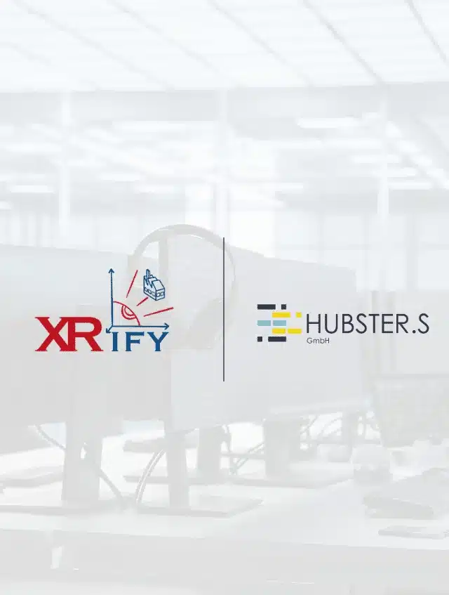 Grafische Darstellung der Logos von XRify und HUBSTER.S Industrial IT Solutions | TRIPS group